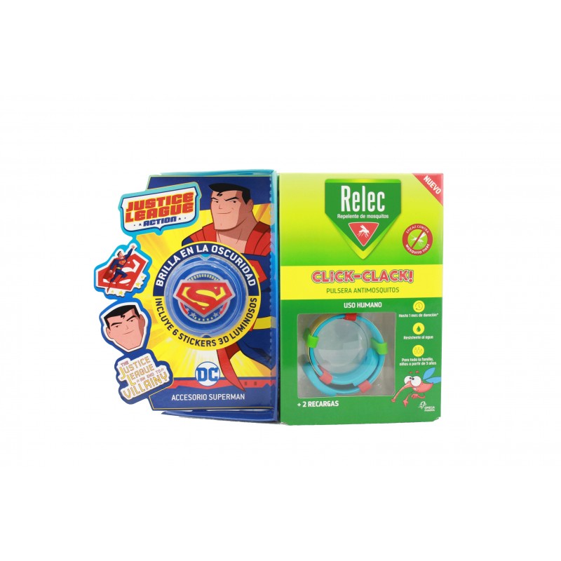 Relec Pulsera Antimosquitos Infantil Superman