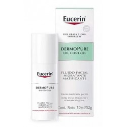 Eucerin Dermopure Oil Control Fluido Facial Hidratante Matificante 50Ml