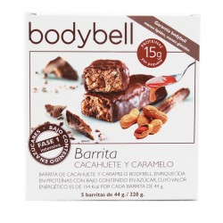 Bodybell Barritas Cacahuete y Caramelo 5 Uds 1ª Fase