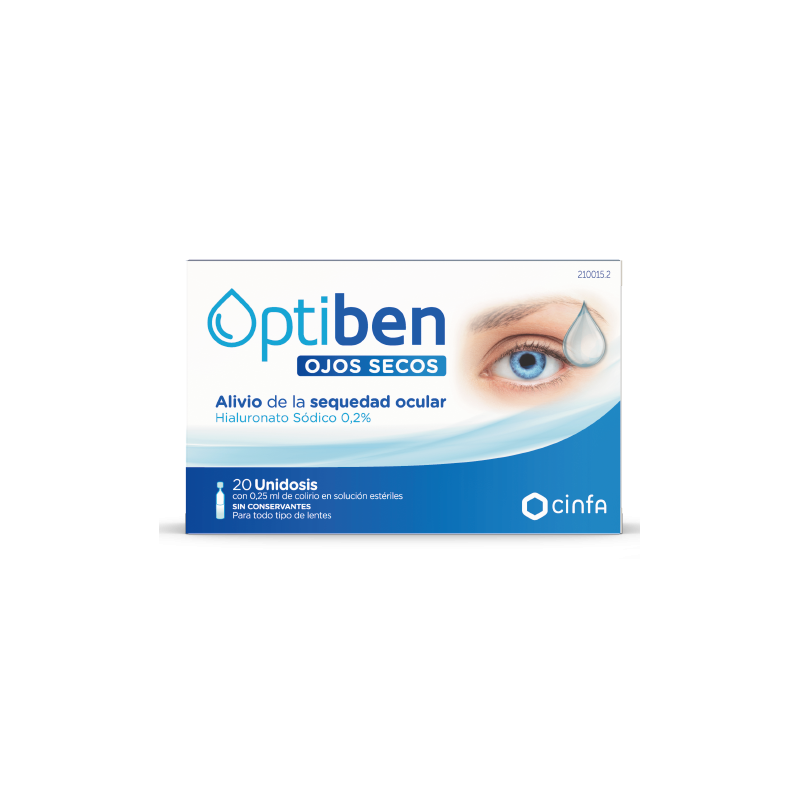 Optiben Sequedad Ocular Gotas 20 Monodosis 0.25 ml