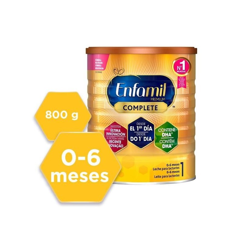 Enfamil Premium Complete 3 Pack Mensual - Preparado Lácteo Infantil de  Crecimiento para Lactantes Niños de 1 a 3 Años, 800 gr - Pack de 2 Latas :  : Alimentación y bebidas