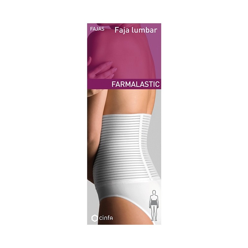 Farmalastic Faja Lumbar Velcro Blanca t2