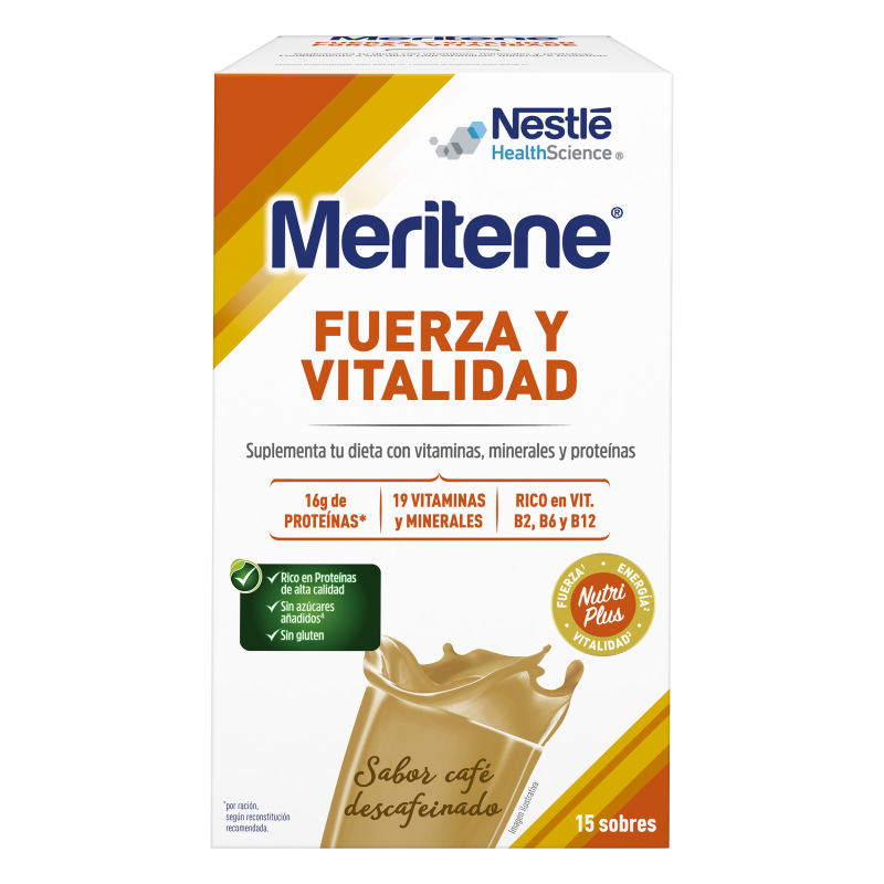 Nestle Meritene sabor café 15 sobres