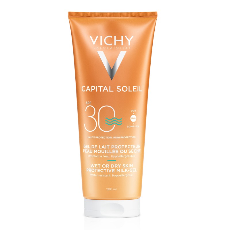 Vichy Capital Soleil Leche Gel Wet Skin SPF30