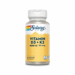 Solaray Vitamin D3 + K2 60...