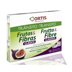 Ortis Transito Intestinal Frutas y fibras Clasico 12 Cubos Masticables