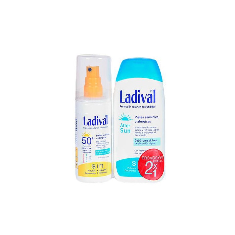 Ladival Duplo Spray Protector Solar SPF50 150 ml + After Sun 200 ml