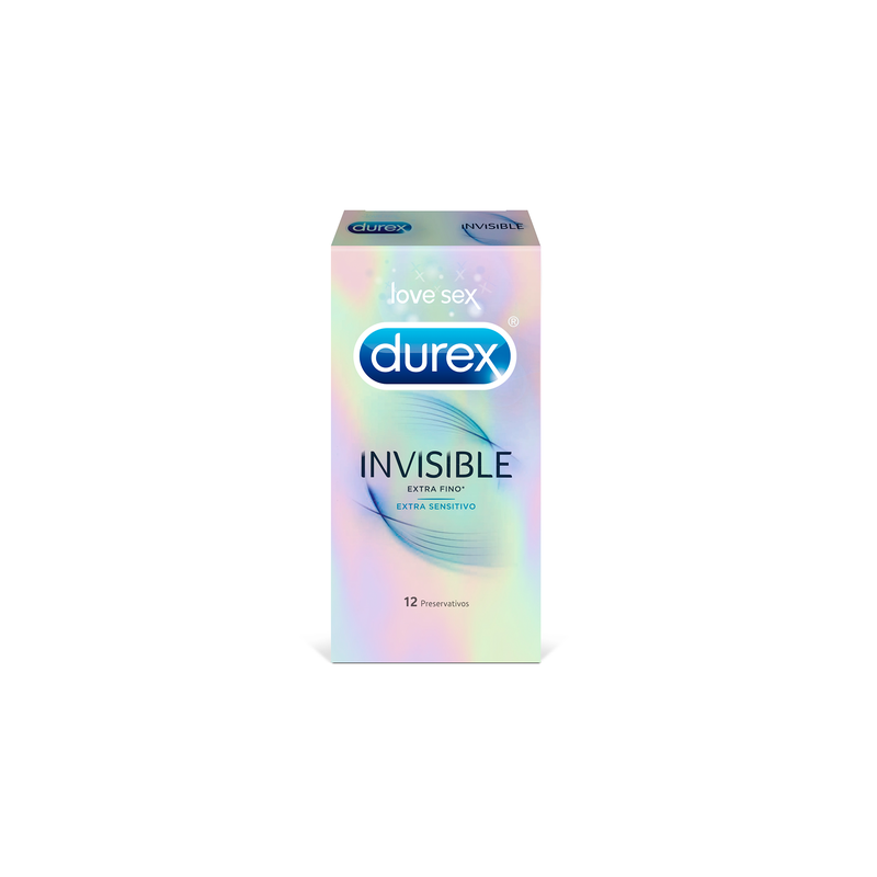 Durex invisible extra sensitivo 12 preservativos